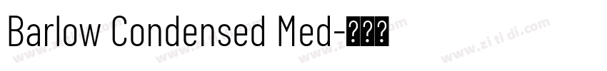 Barlow Condensed Med字体转换